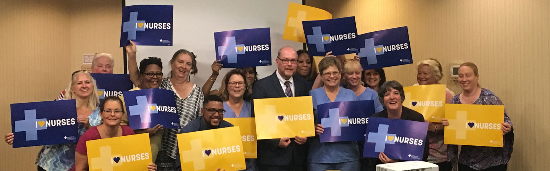 Nurses with Rep. Jim Marshall
